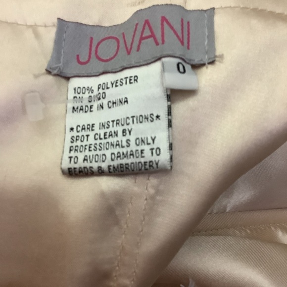 Jovani Black Embellished Backless Bustier Prom Dress Size 0 - Picture 4 of 13